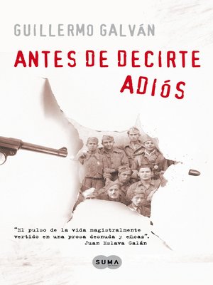 cover image of Antes de decirte adiós